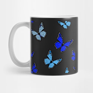 Blue Butterfly Pattern Mug